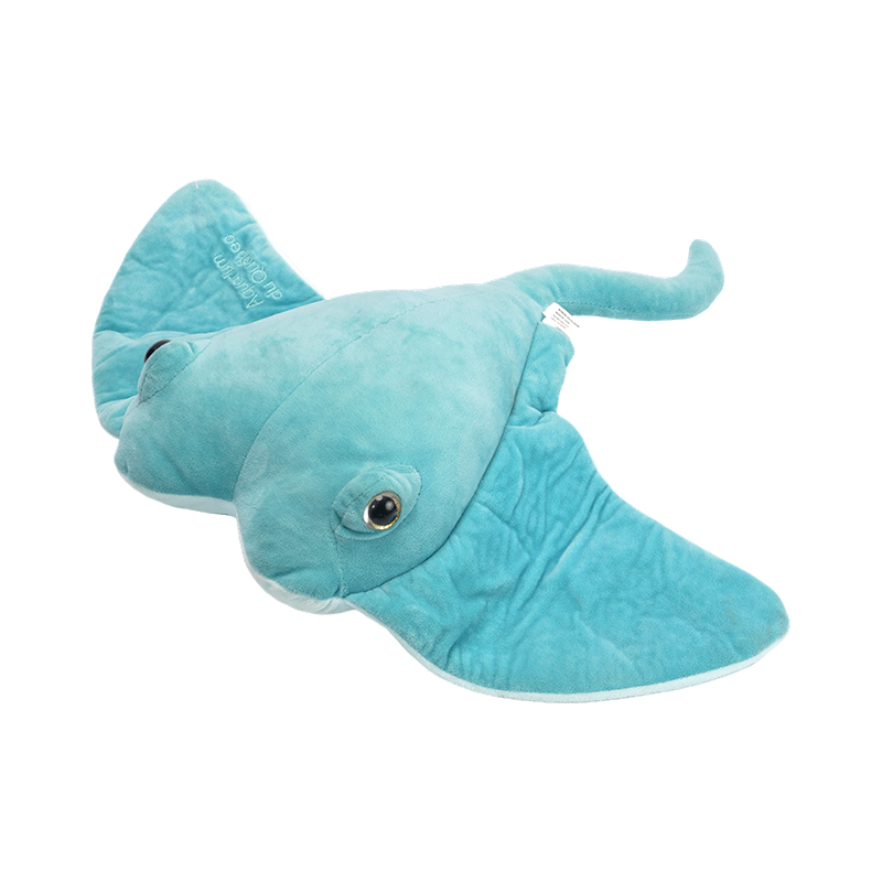 Simpatico e blu pesce diavolo in velcro marino della peluche della vita oceanica