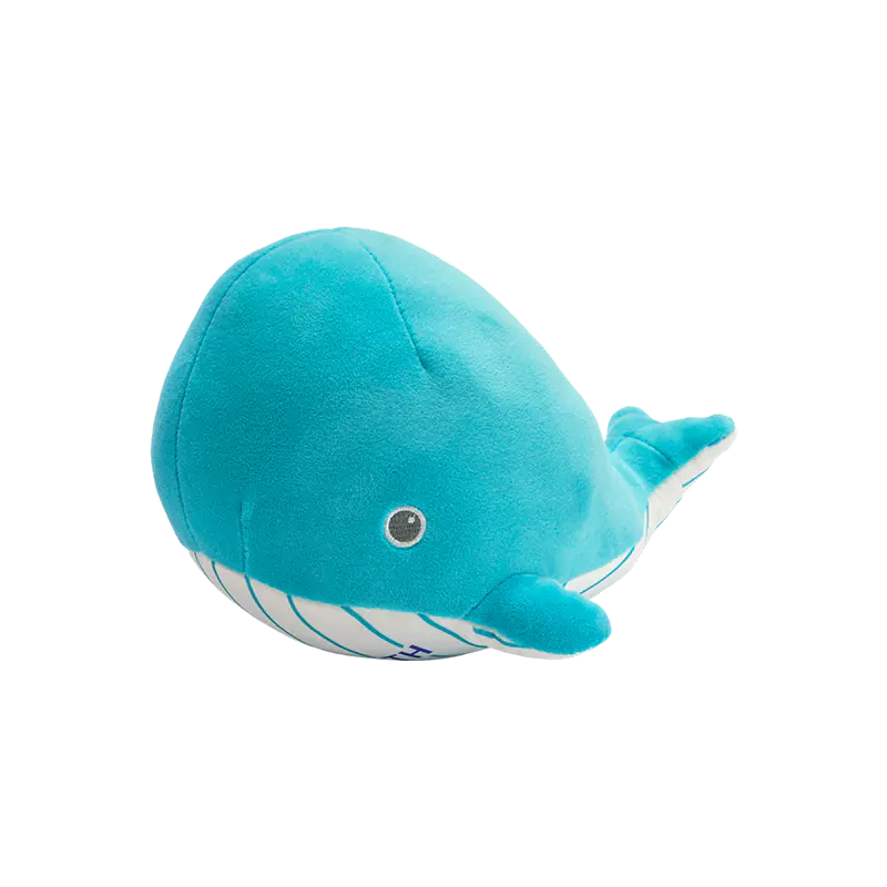 Simpatico peluche balenottera azzurra imbottita Simpatico peluche balenottera azzurra imbottita