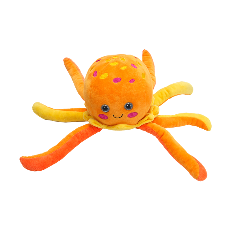 Peluche polipo giallo peluche vita oceanica Peluche polipo giallo peluche vita oceanica