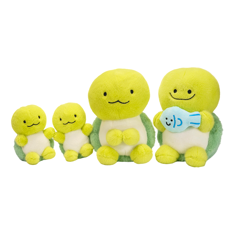 Un set di peluche tartaruga di grandi, medie e piccole dimensioni Un set di peluche tartaruga di grandi, medie e piccole dimensioni