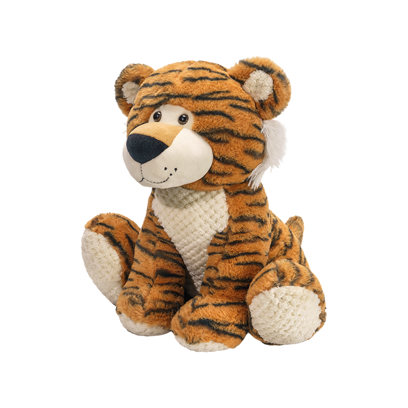 Seduti giocattoli di peluche tigre della fauna selvatica
