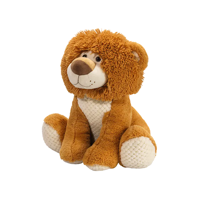 Seduto peluche leone animale selvatico