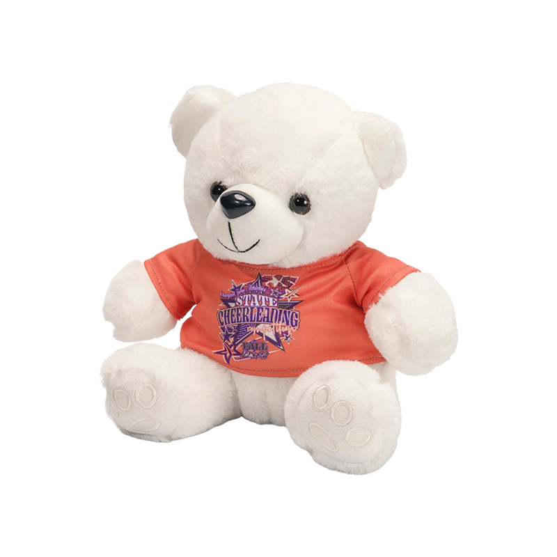 Adorabile orsetto di peluche che indossa una maglietta Adorabile orsetto di peluche che indossa una maglietta