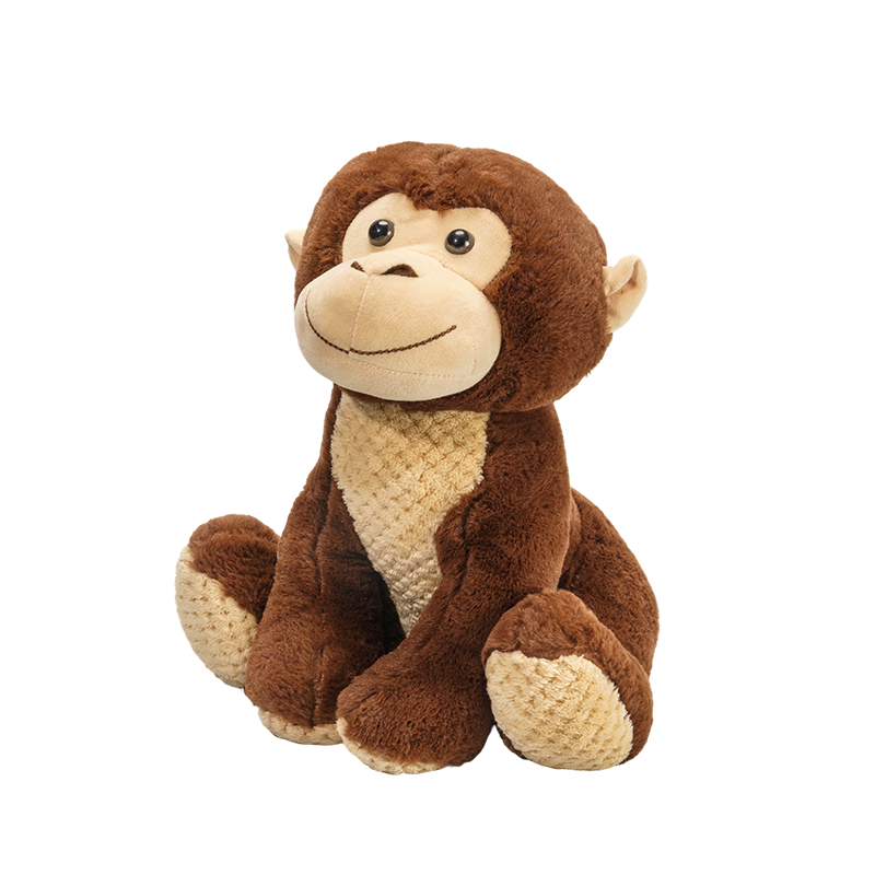 Peluche scimmia seduta imbottita