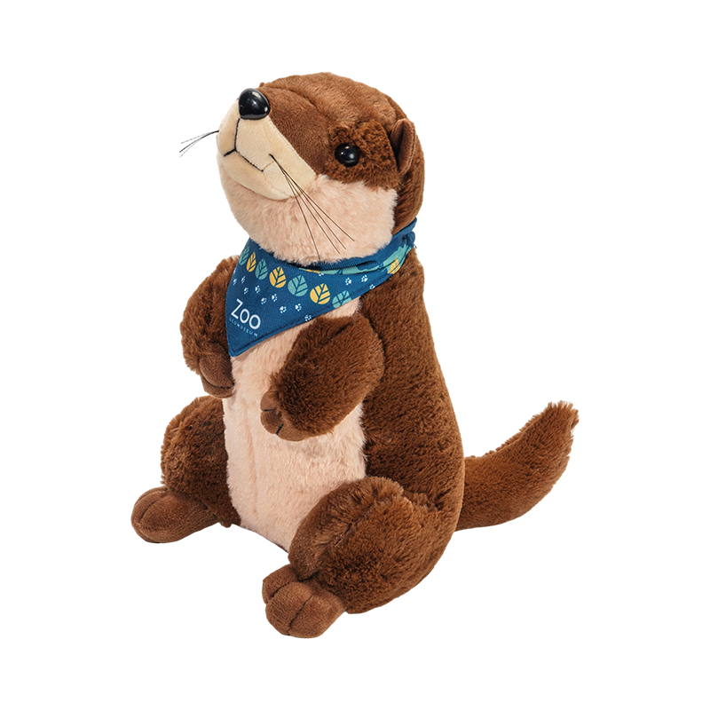 Simpatico e tenero peluche a forma di lontra farcito