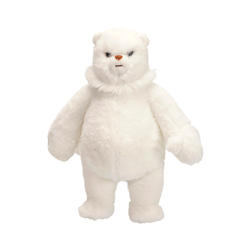 Adorabili peluche di orso polare bianco in piedi Adorabili peluche di orso polare bianco in piedi
