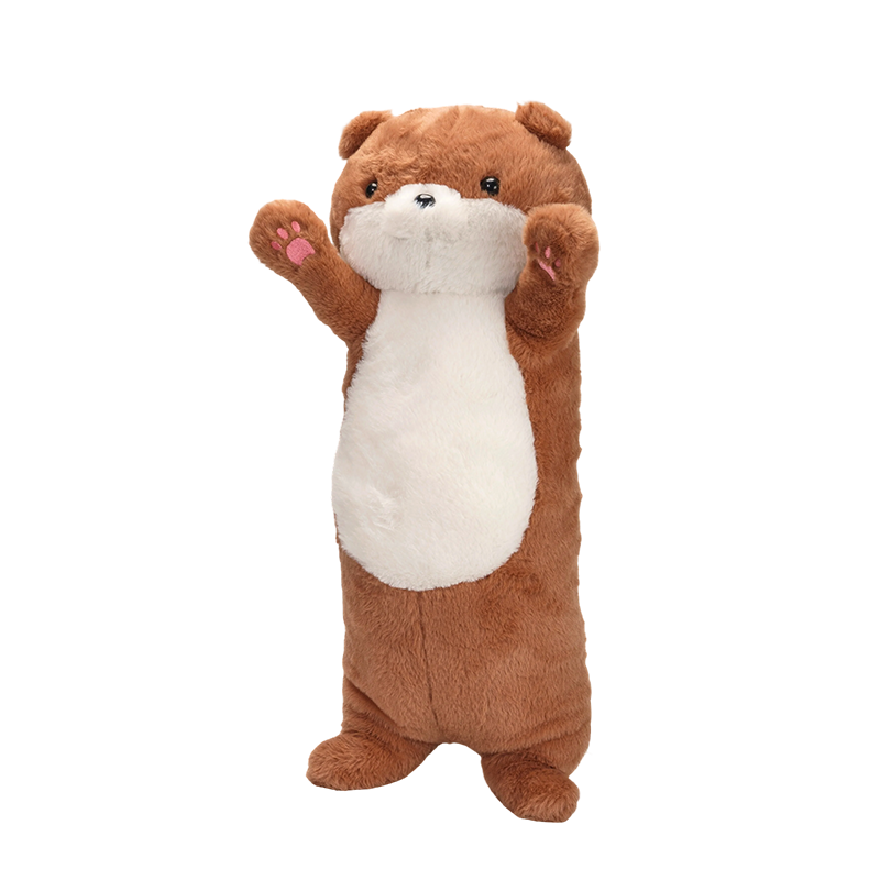 Cuscino da lancio in morbido peluche mustelide in piedi Cuscino da lancio in morbido peluche mustelide in piedi