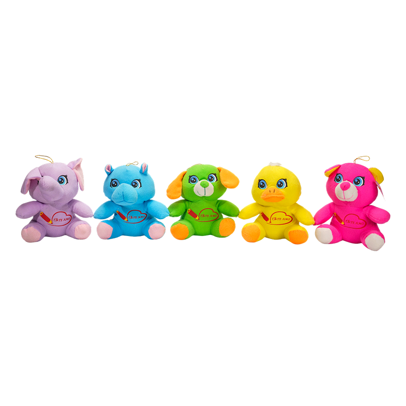 Simpatici portachiavi con animali di peluche