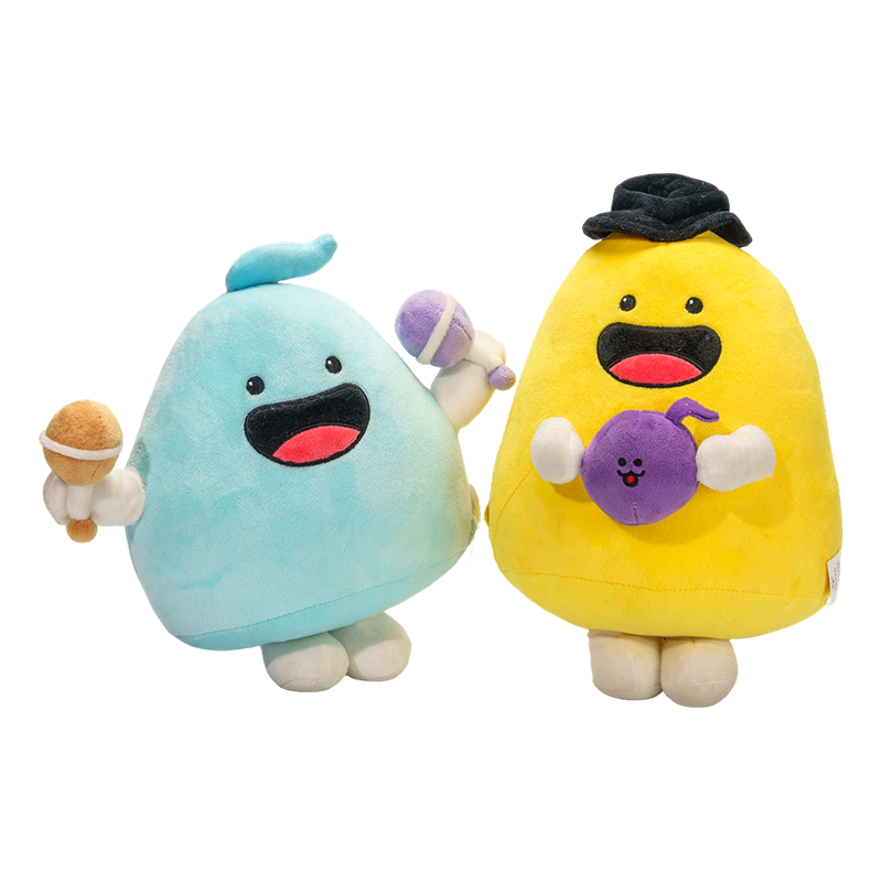 Allegri portachiavi in ​​peluche con gelato e ciambella