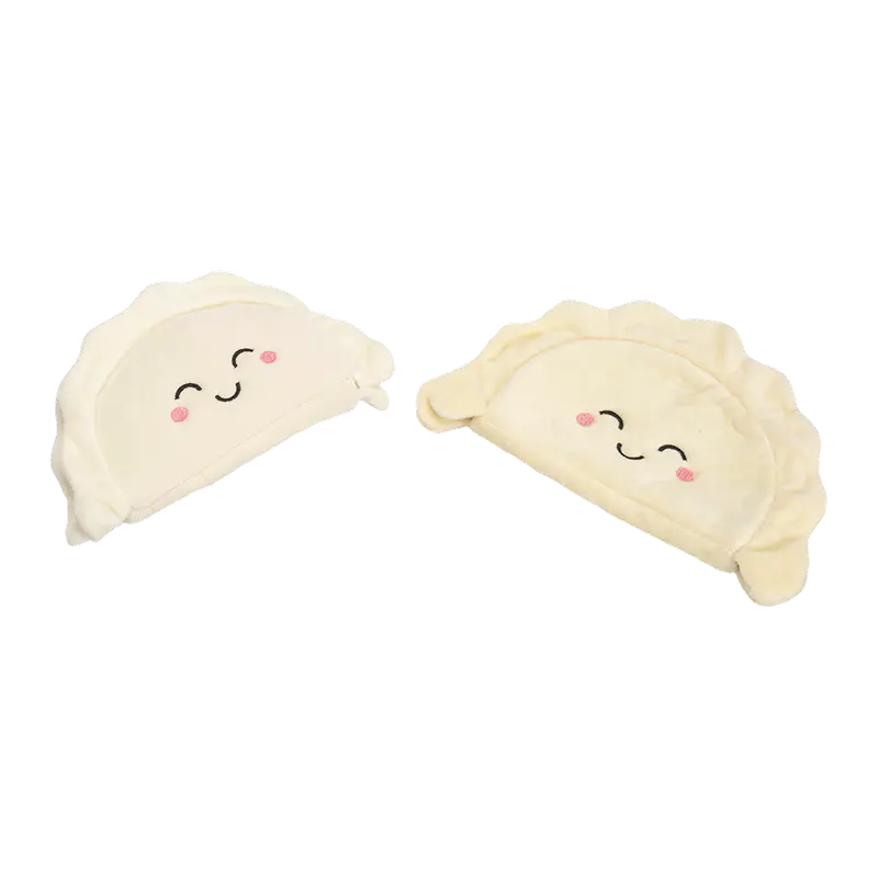 Portamonete in peluche con gnocchi sorridenti