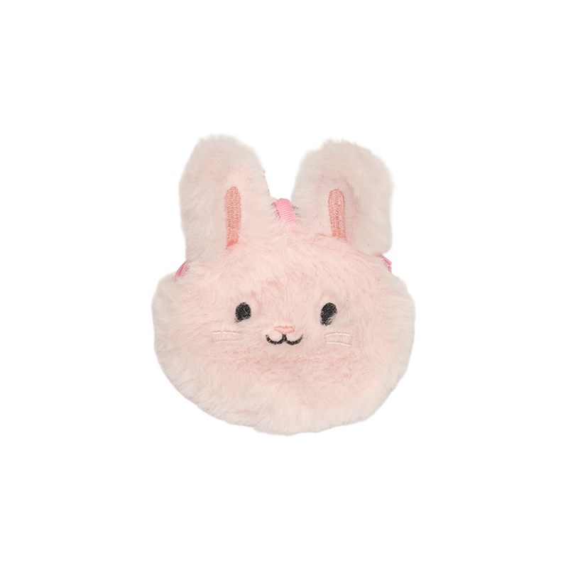 Portamonete coniglietto di peluche rosa