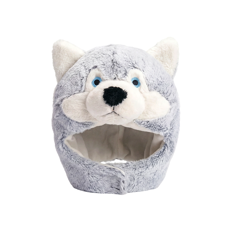 Cappello in peluche husky dell'Alaska