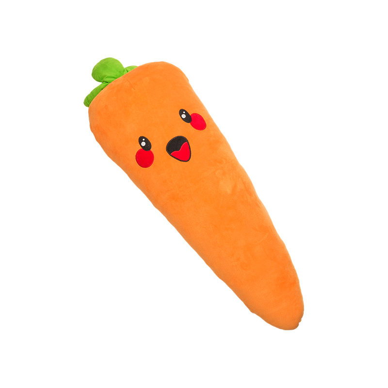 Cuscino a forma di carota lungo e avvolgente
