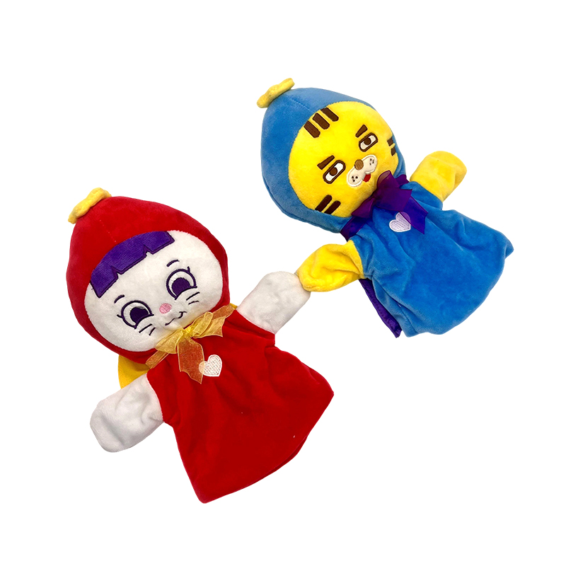 Marionette da dito interattive con gatto e tigre